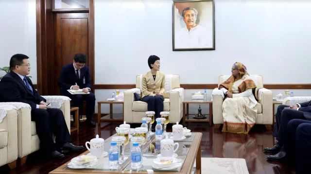 সুন হাইয়ানের সঙ্গে প্রধানমন্ত্রীর সাক্ষাৎ