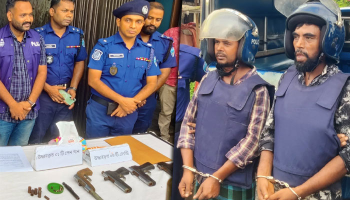 চট্টগ্রামে ওয়ার্কশপের আড়ালে অস্ত্র তৈরির কারখানা, গ্রেপ্তার ২