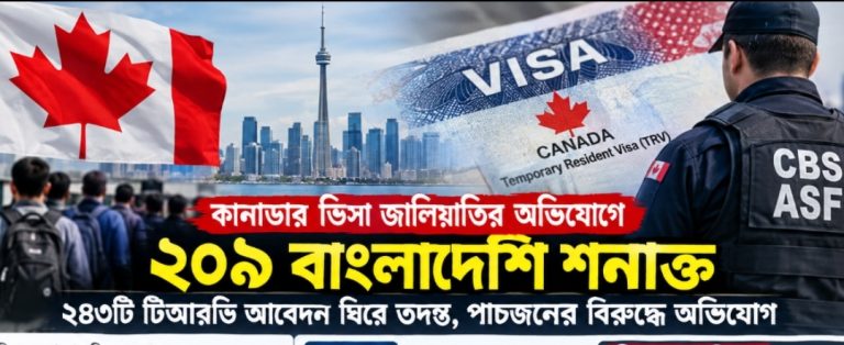 কানাডার ভিসা জালিয়াতির অভিযোগে ২০৯ বাংলাদেশি শনাক্ত